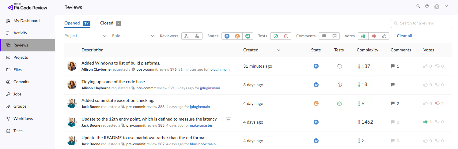 Reviews Page image